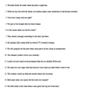 Verb Tenses – Present Tenses II.  